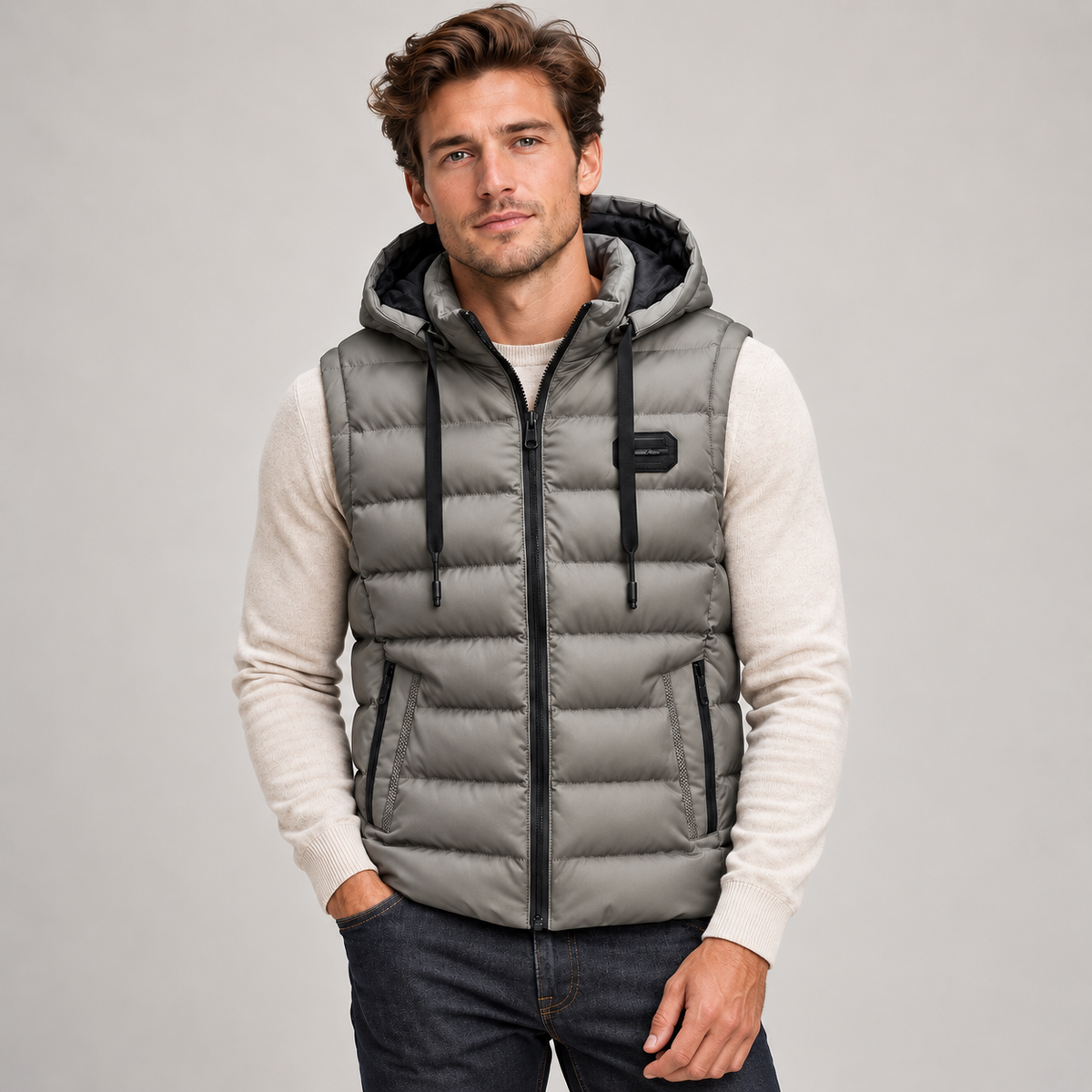 Men's Insulated Hooded Puffer Gilet