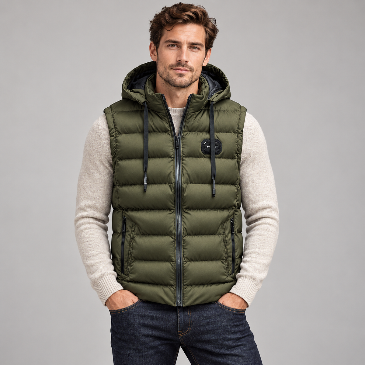 Men's Insulated Hooded Puffer Gilet