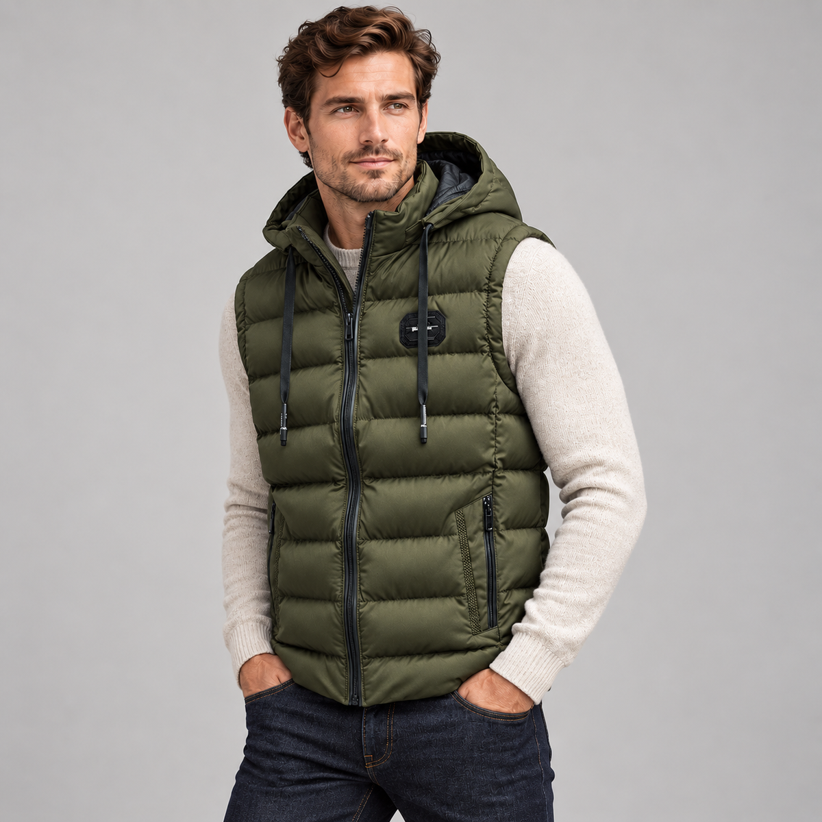 Men's Insulated Hooded Puffer Gilet