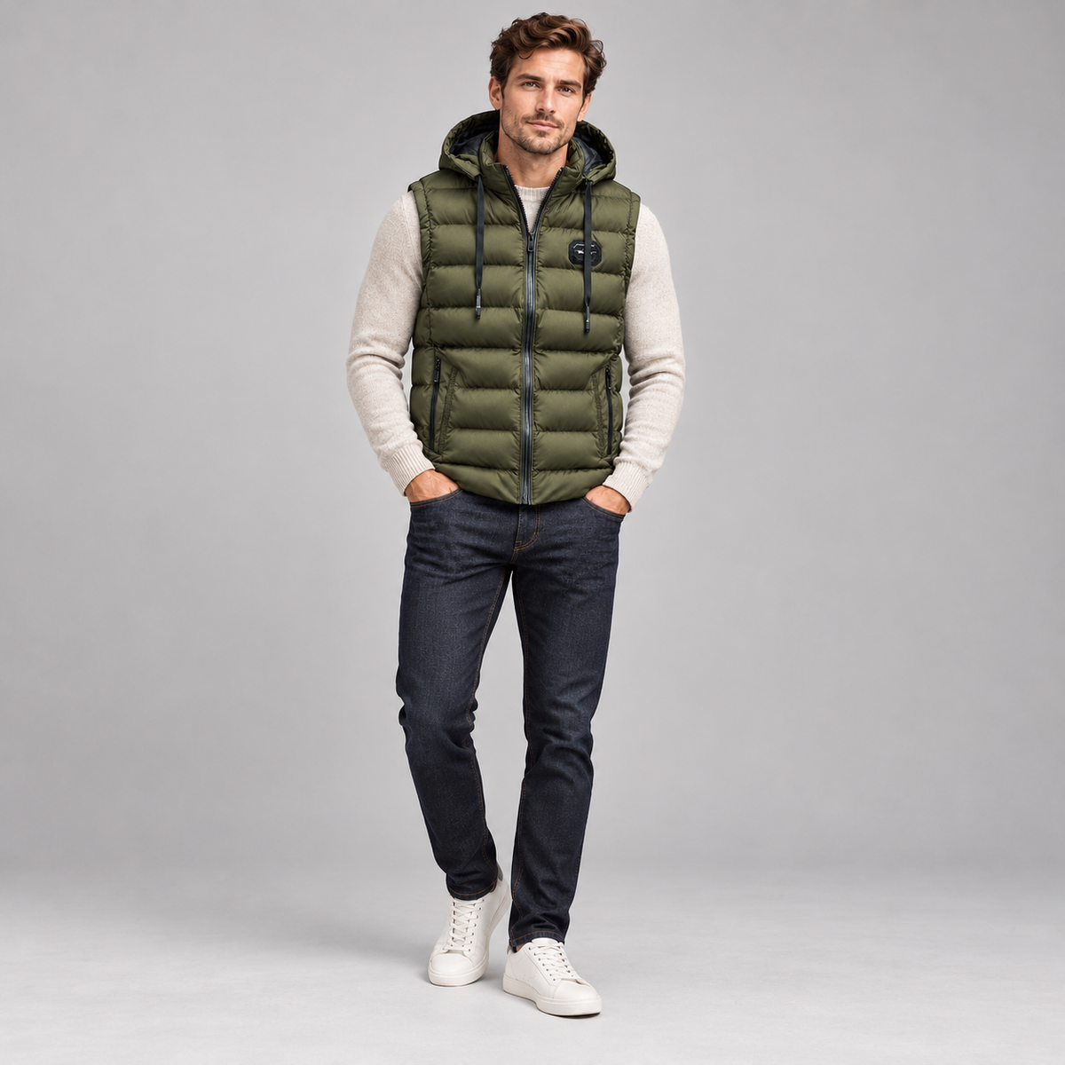 Men's Insulated Hooded Puffer Gilet