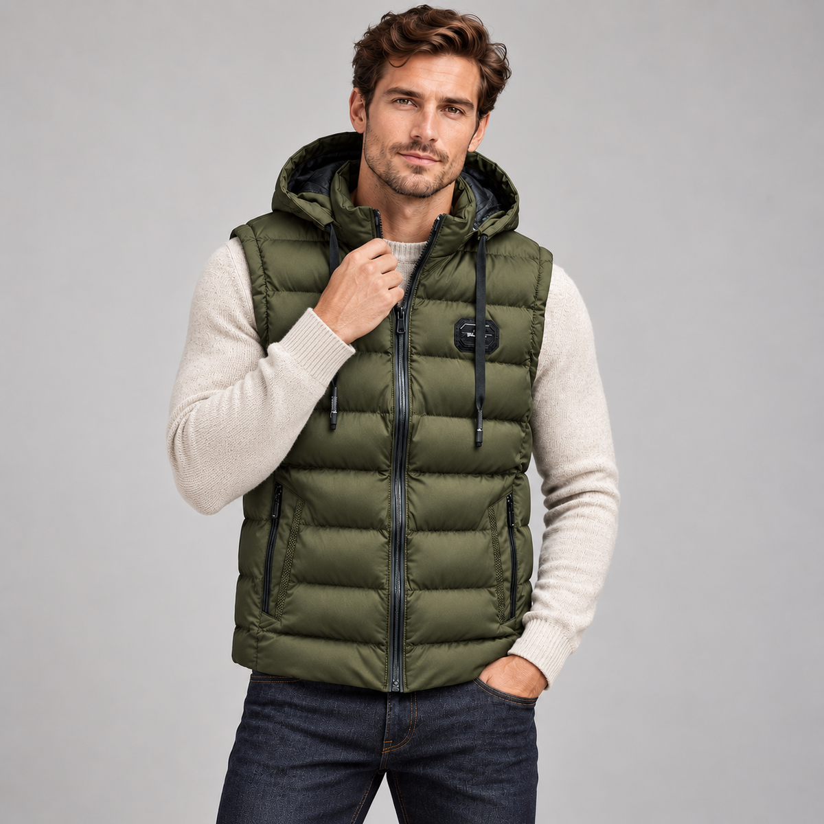 Men's Insulated Hooded Puffer Gilet