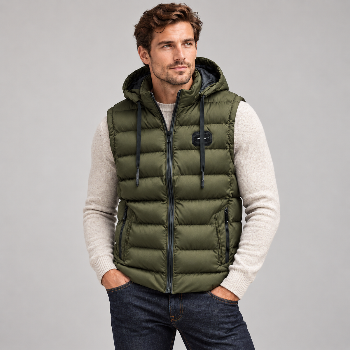 Men's Insulated Hooded Puffer Gilet