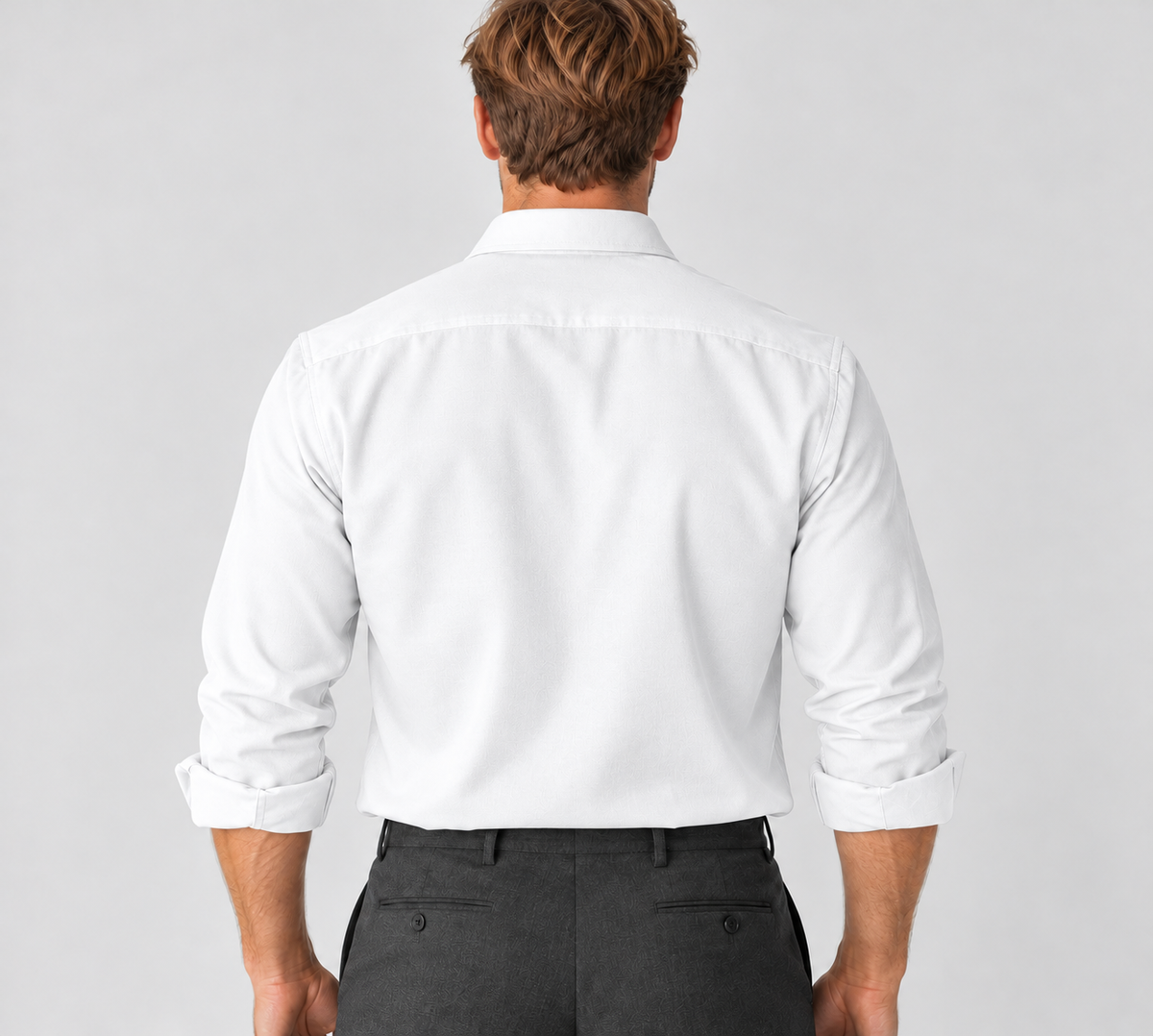 Men's Long-Sleeve Shirt – Classic Collar & Button Front