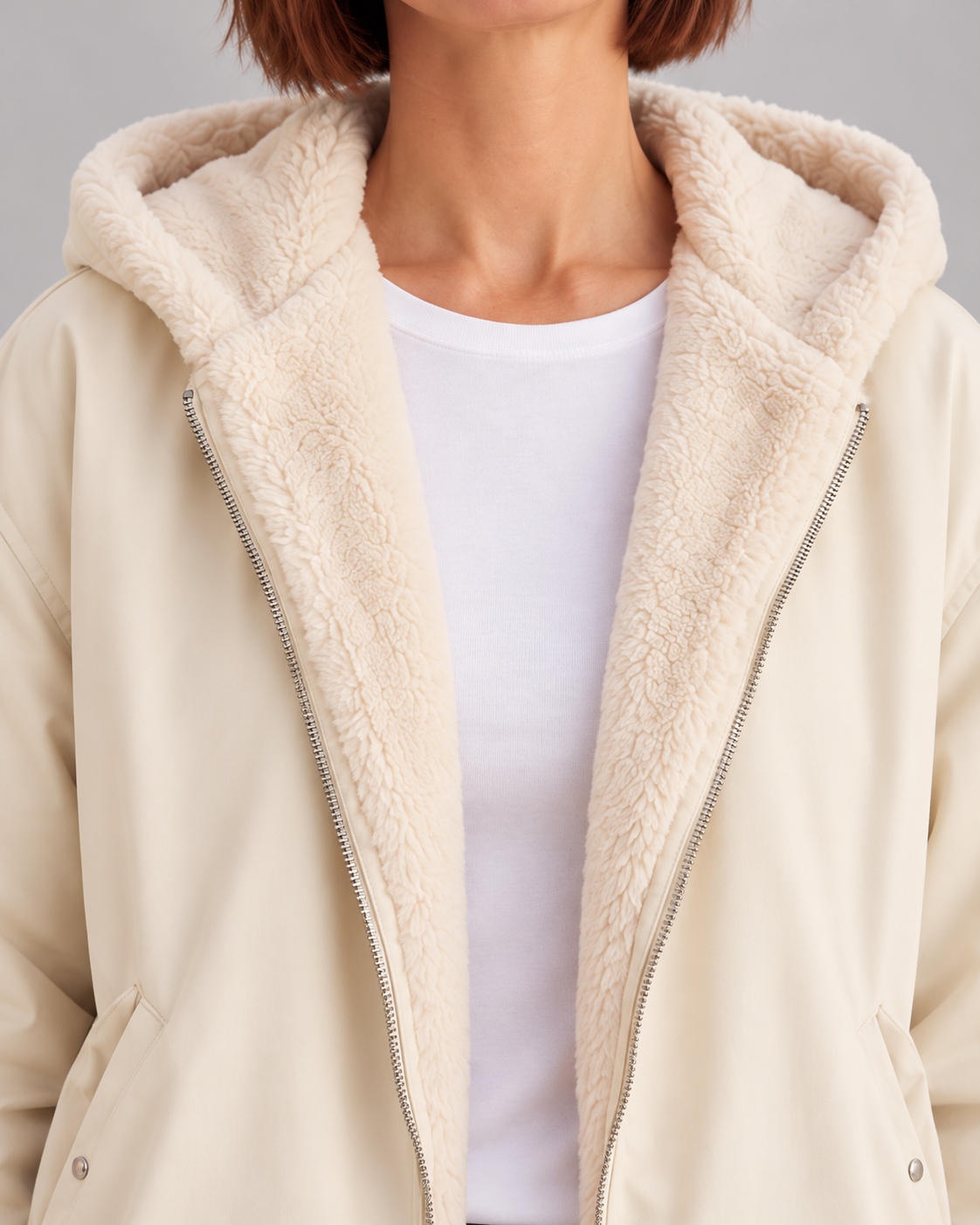 Women’s Jacket With Hood And Soft Lining