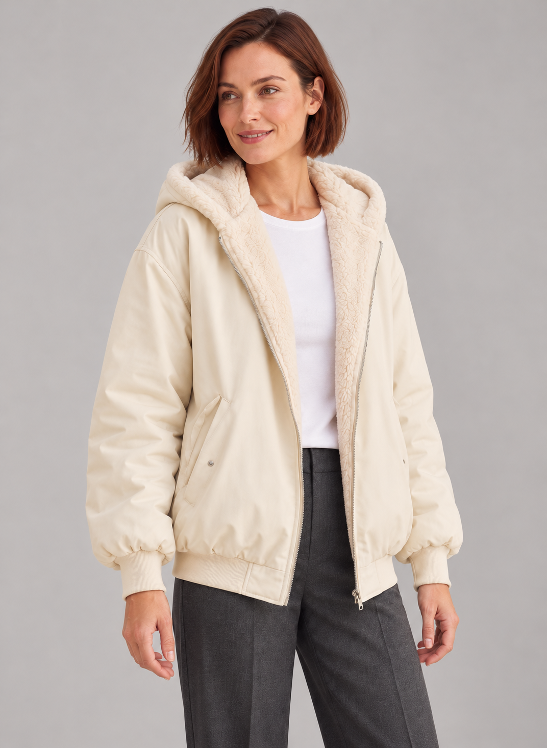 Women’s Jacket With Hood And Soft Lining