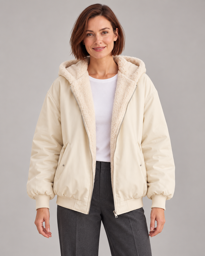 Women’s Jacket With Hood And Soft Lining