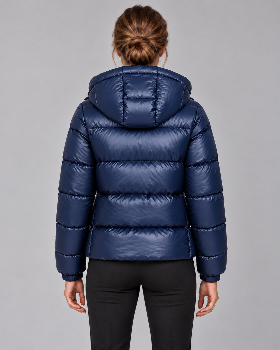 Ladies Puffer Jacket – Lightweight Hooded Quilted Winter Coat