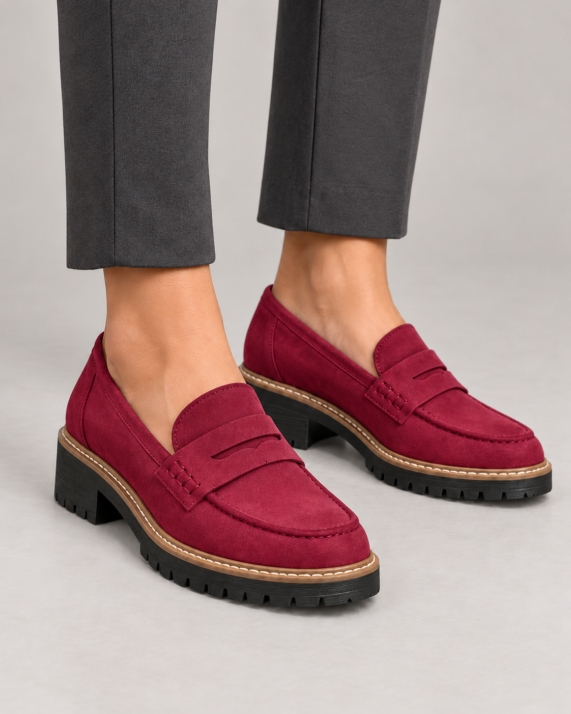 Women’s Loafers With Low Block Heel