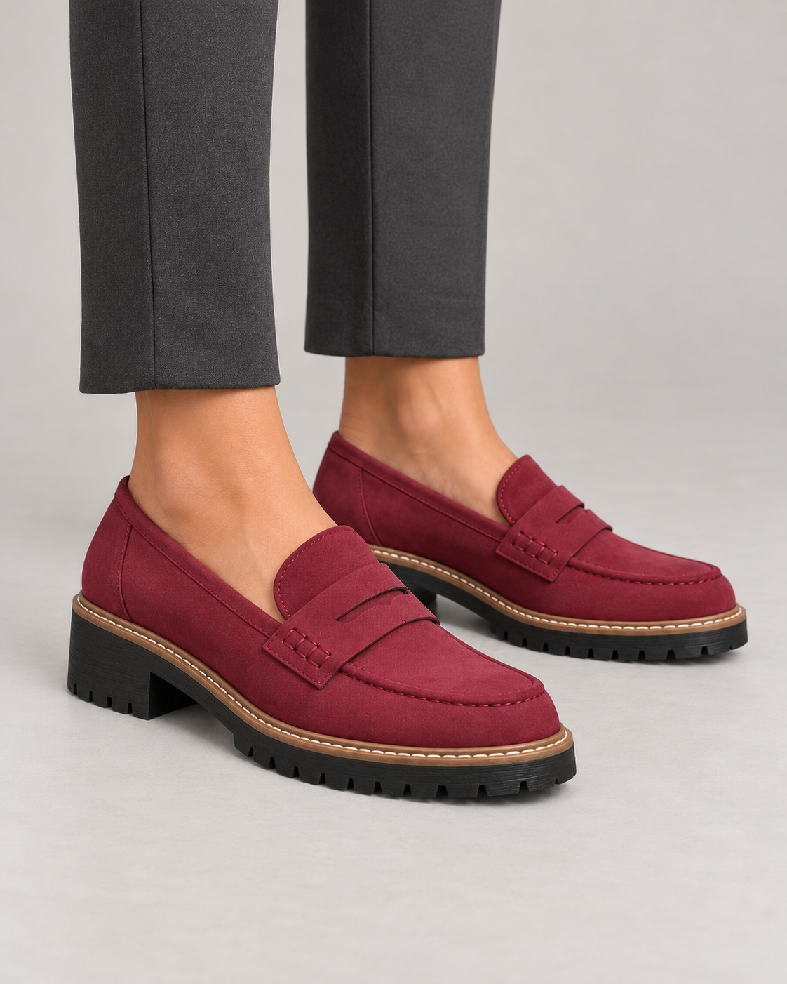 Women’s Loafers With Low Block Heel