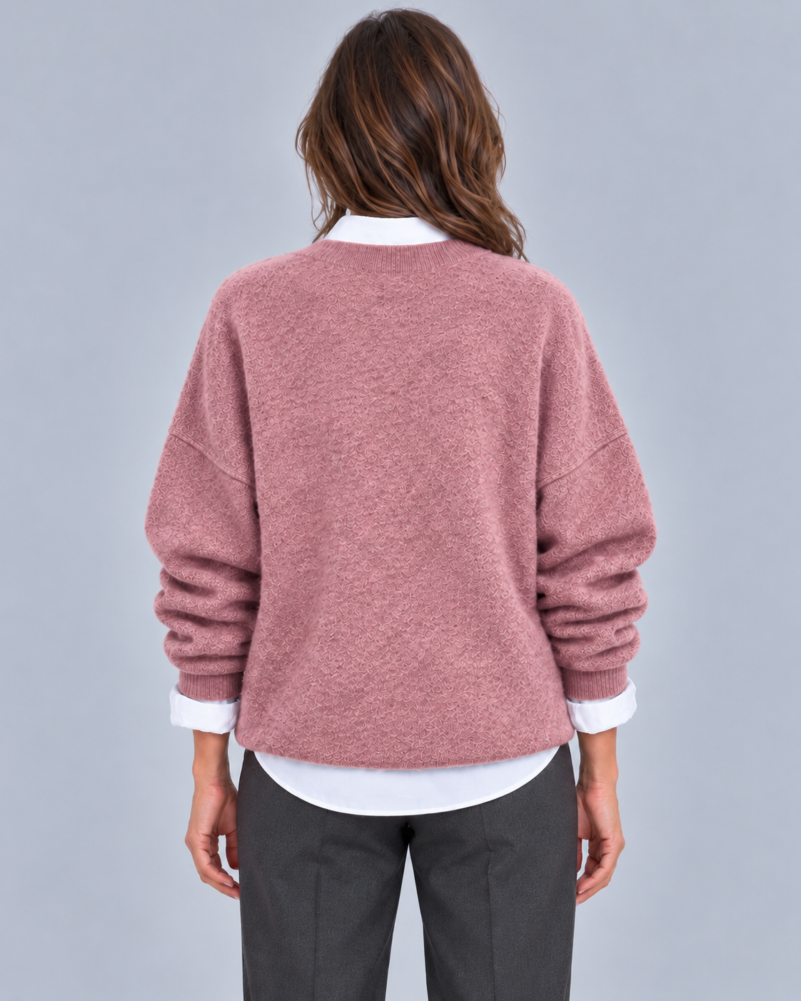 Women’s Cashmere Jumper – Oversized Crew Neck