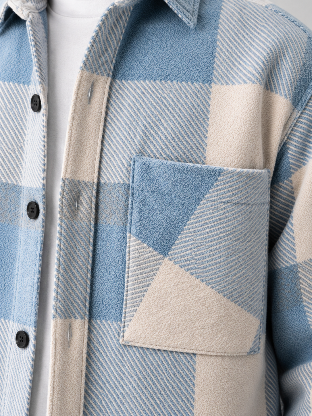Men's Checked Flannel Overshirt – Button Front & Relaxed Fit