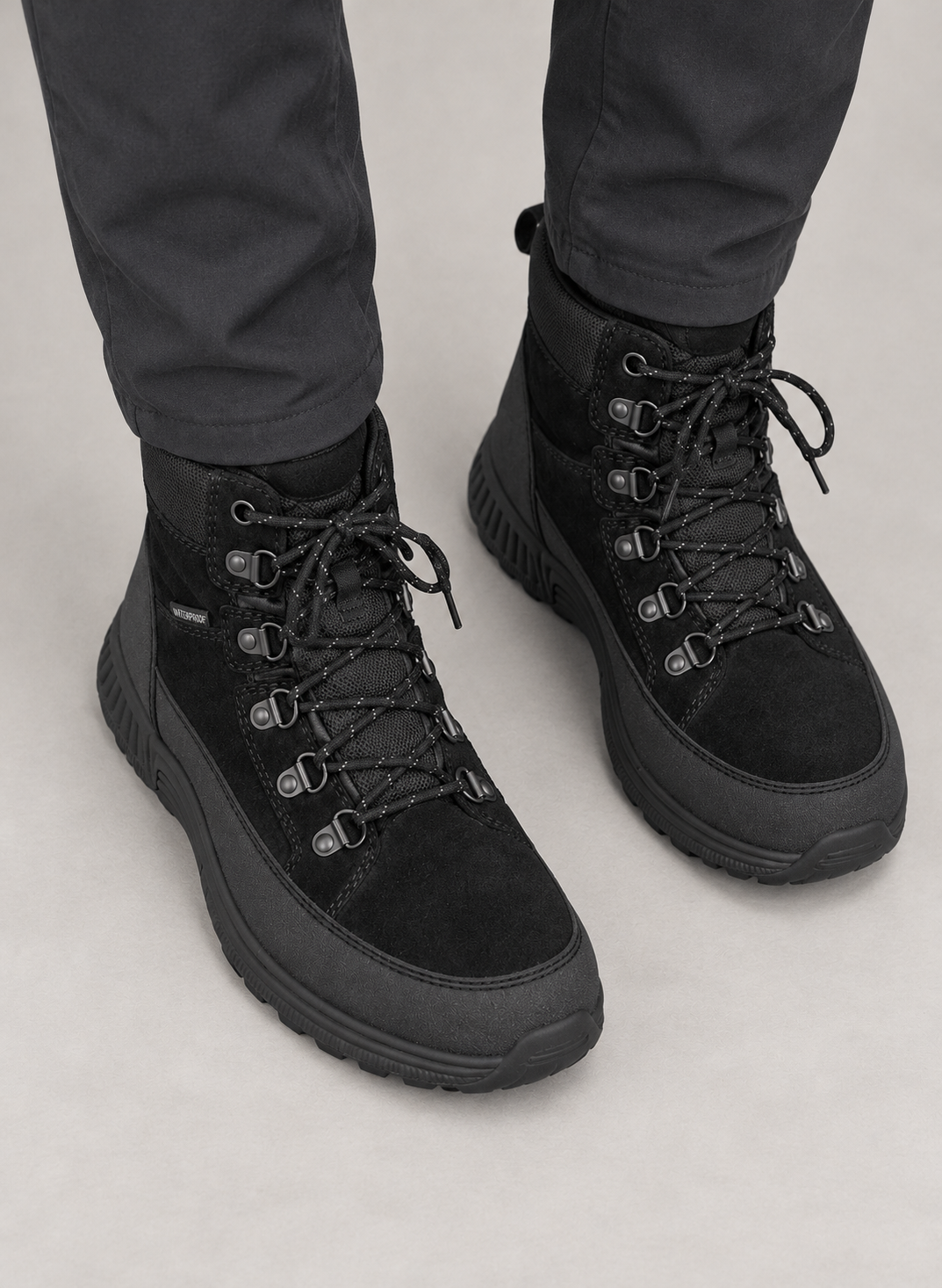 Men’s Boots With Waterproof Suede Uppers