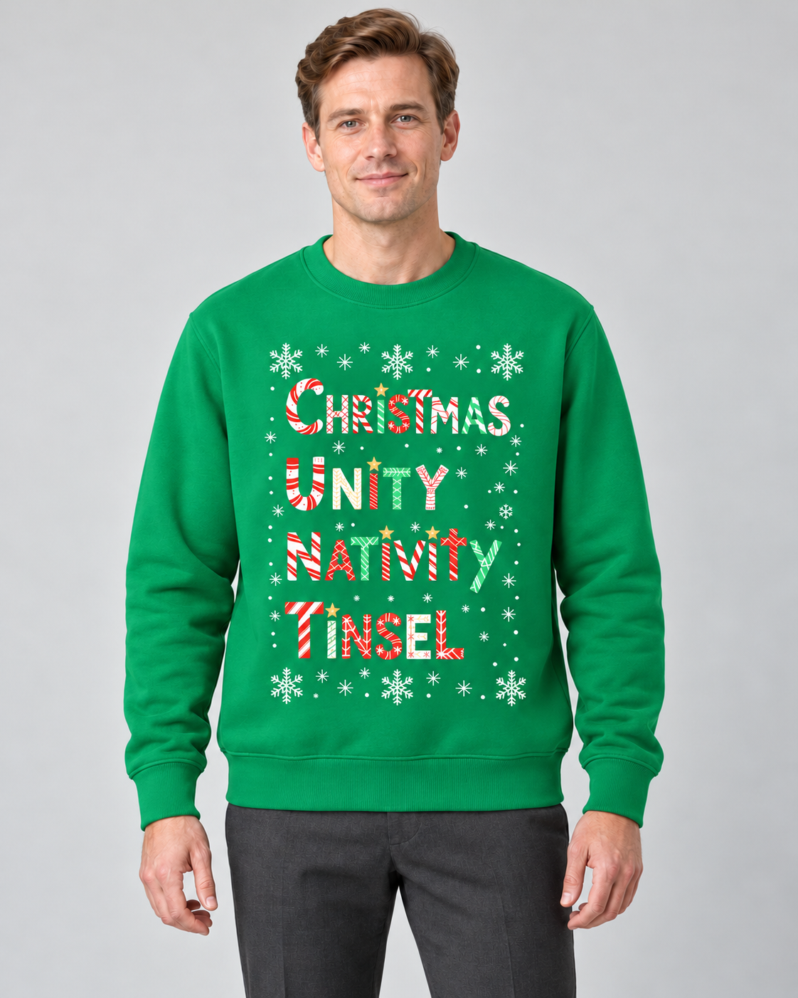 Men’s Christmas Jumper With Funny Festive Slogan