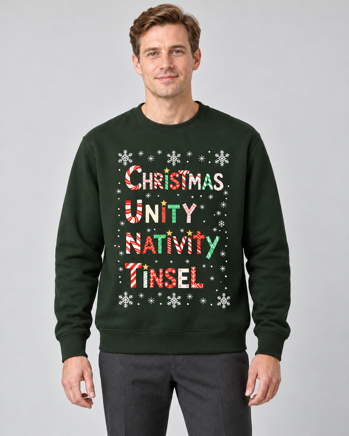 Men’s Christmas Jumper With Funny Festive Slogan