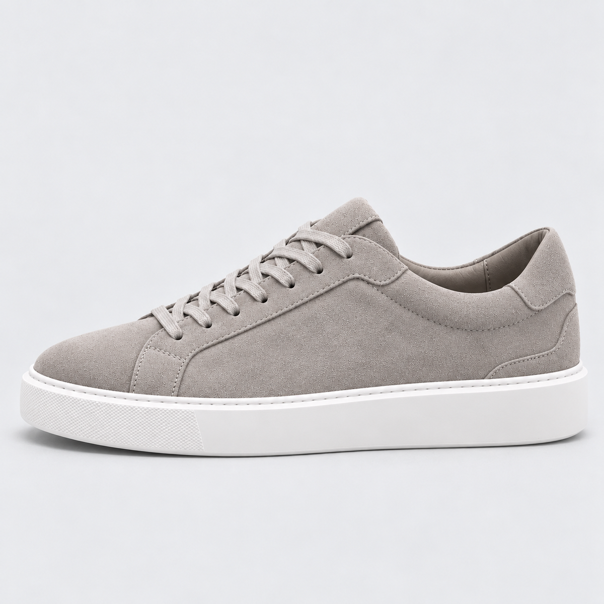Men's Suede-Look Low-Top Trainers – Lace-Up Style