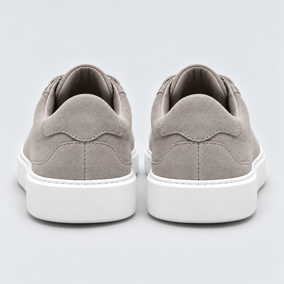Men's Suede-Look Low-Top Trainers – Lace-Up Style