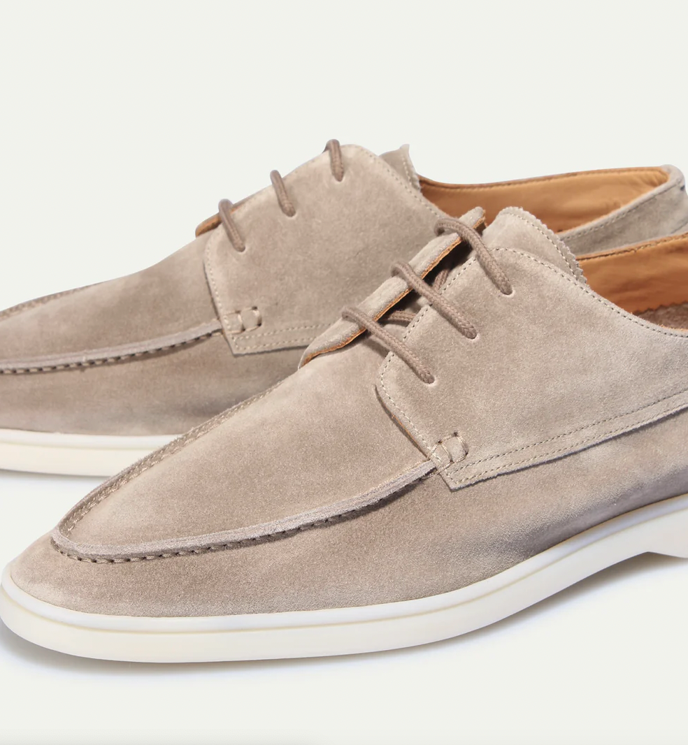 Men's Suede Lace Up Loafers