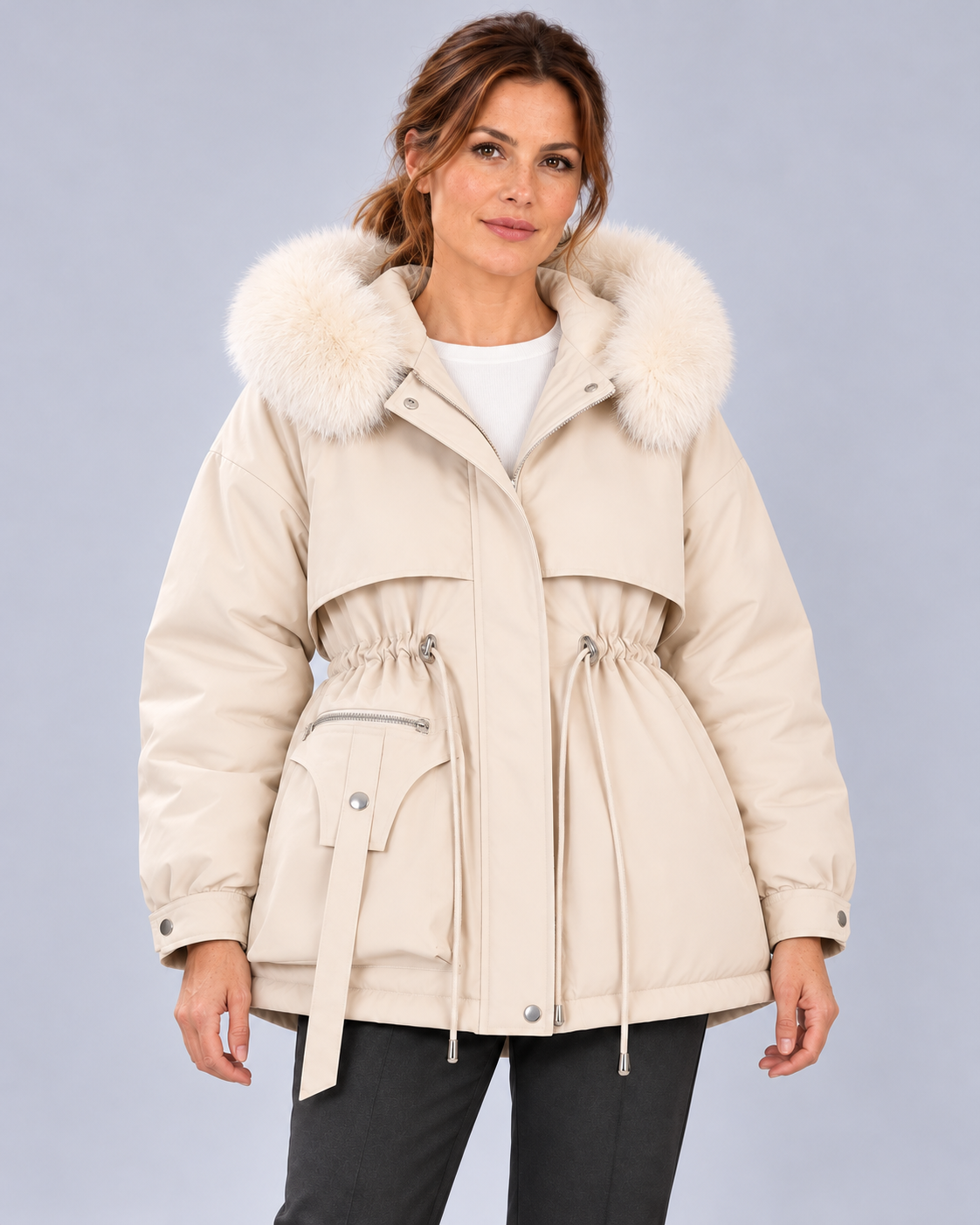 Women’s Coat With Hood And Padded Lining