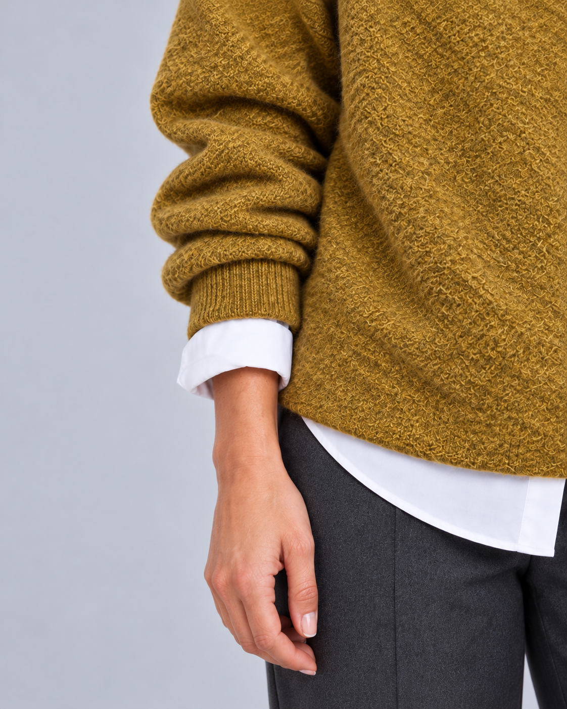 Women’s Cashmere Jumper – Oversized Crew Neck