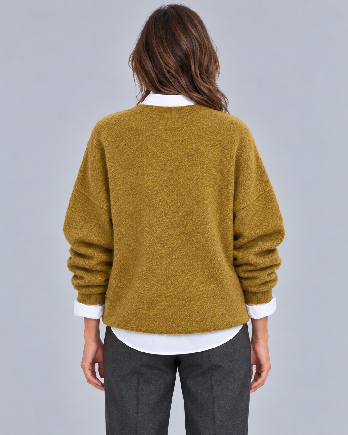 Women’s Cashmere Jumper – Oversized Crew Neck
