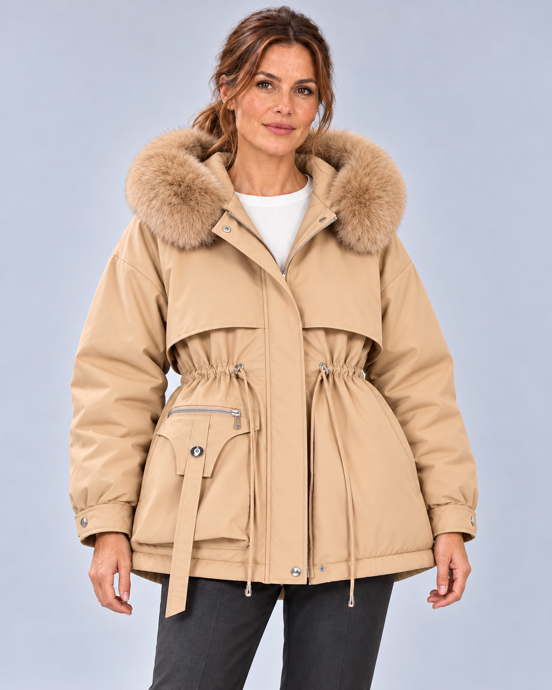 Women’s Coat With Hood And Padded Lining