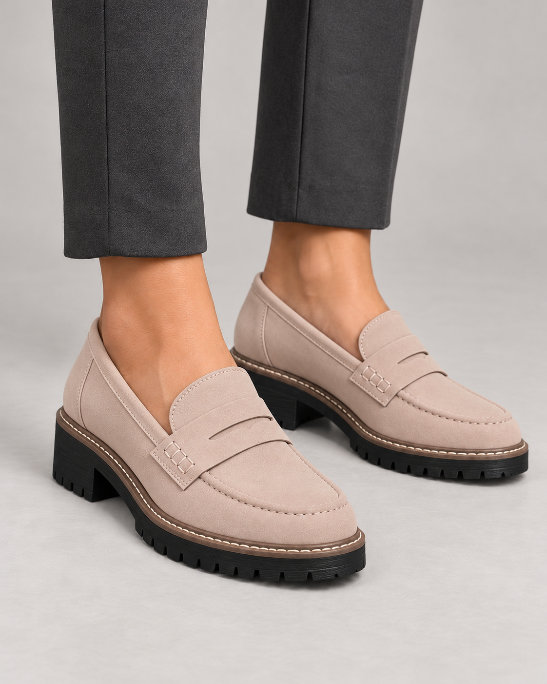 Women’s Loafers With Low Block Heel