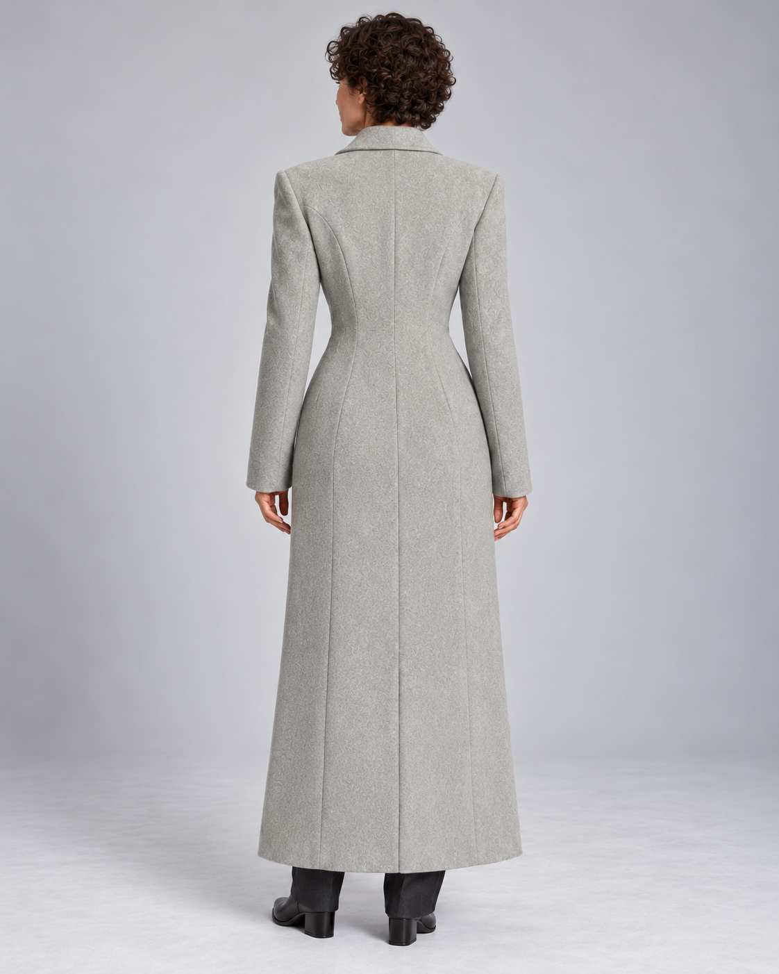 Women’s Coat With Wool And Peak Lapels