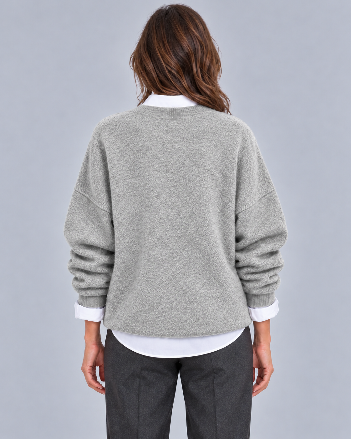 Women’s Cashmere Jumper – Oversized Crew Neck