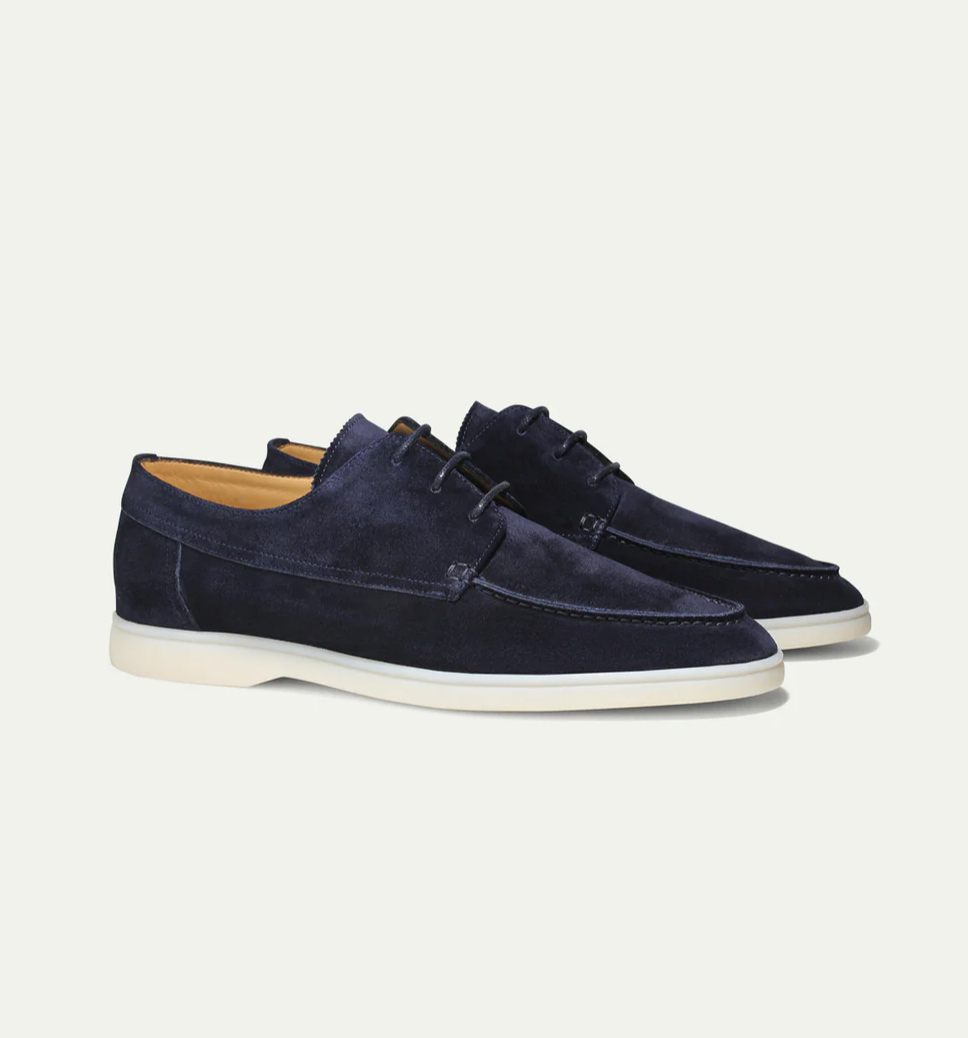 Men's Suede Lace Up Loafers