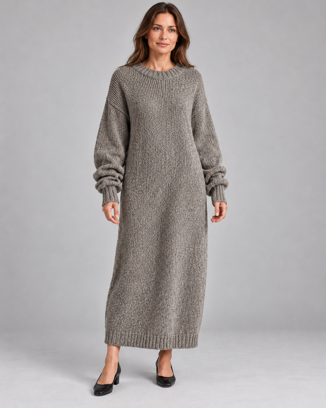 Women’s Jumper Dress With Crew Neck