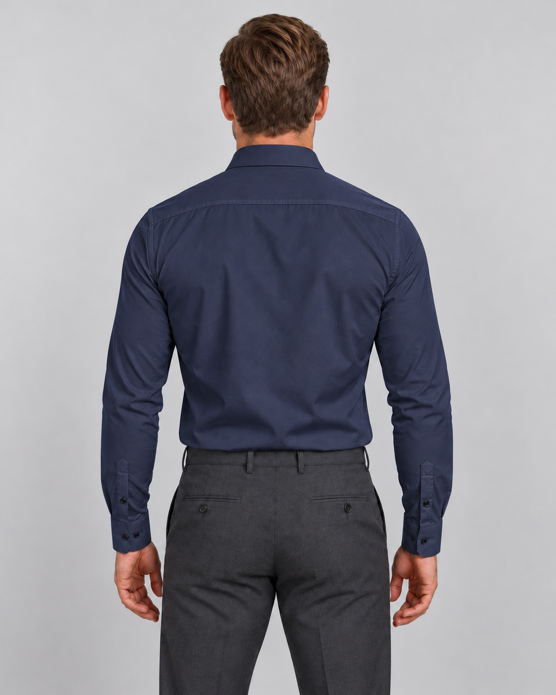 Men’s Shirts – Wrinkle-Resistant Slim Fit with Point Collar