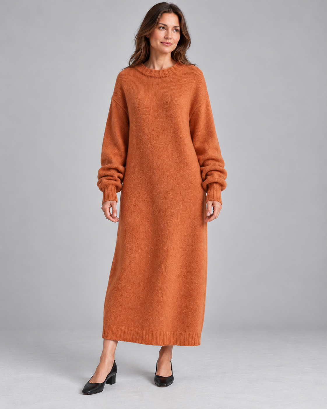 Women’s Jumper Dress With Crew Neck