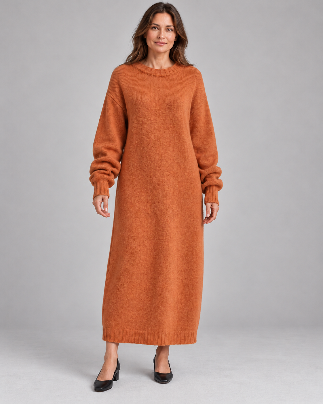 Women’s Jumper Dress With Crew Neck