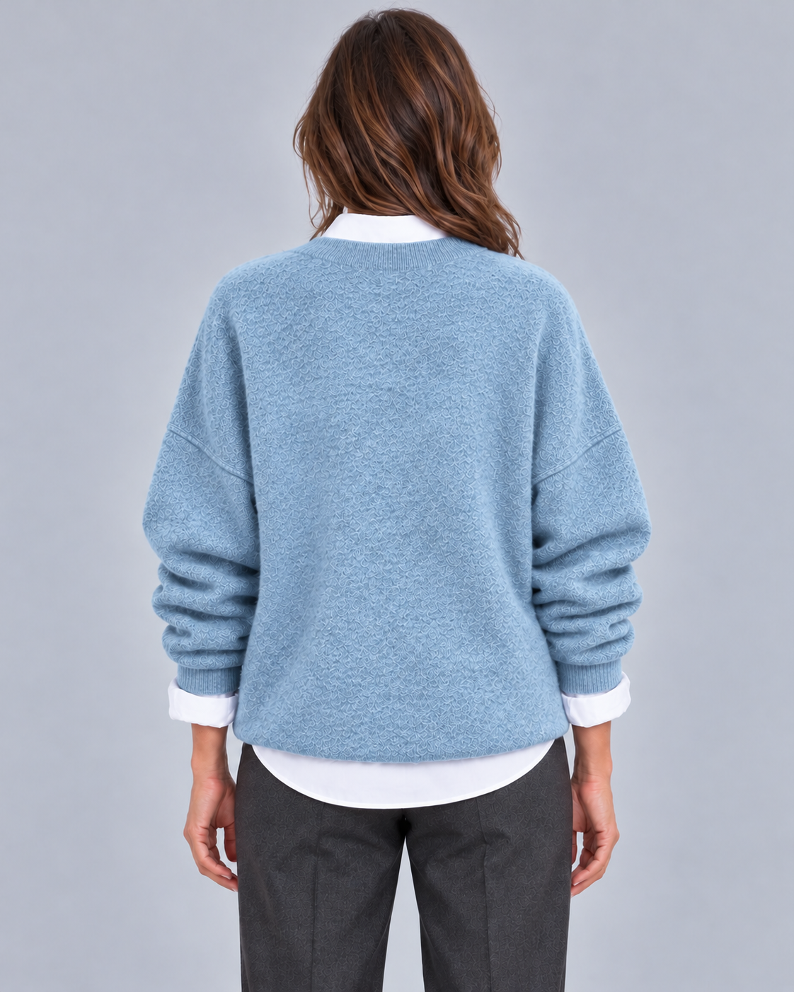 Women’s Cashmere Jumper – Oversized Crew Neck