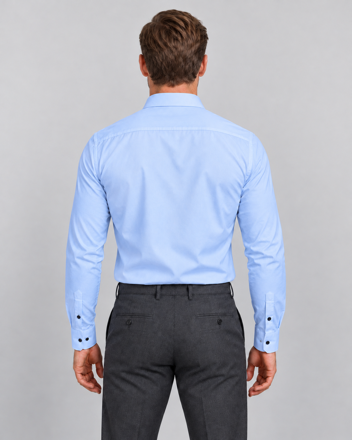 Men’s Shirts – Wrinkle-Resistant Slim Fit with Point Collar