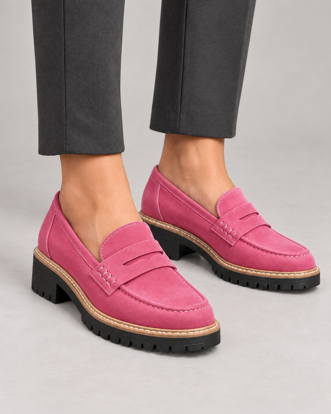 Women’s Loafers With Low Block Heel