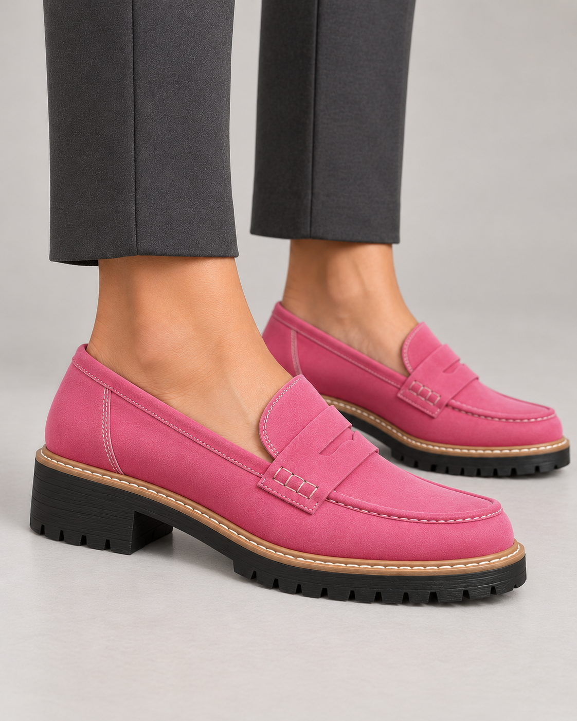 Women’s Loafers With Low Block Heel