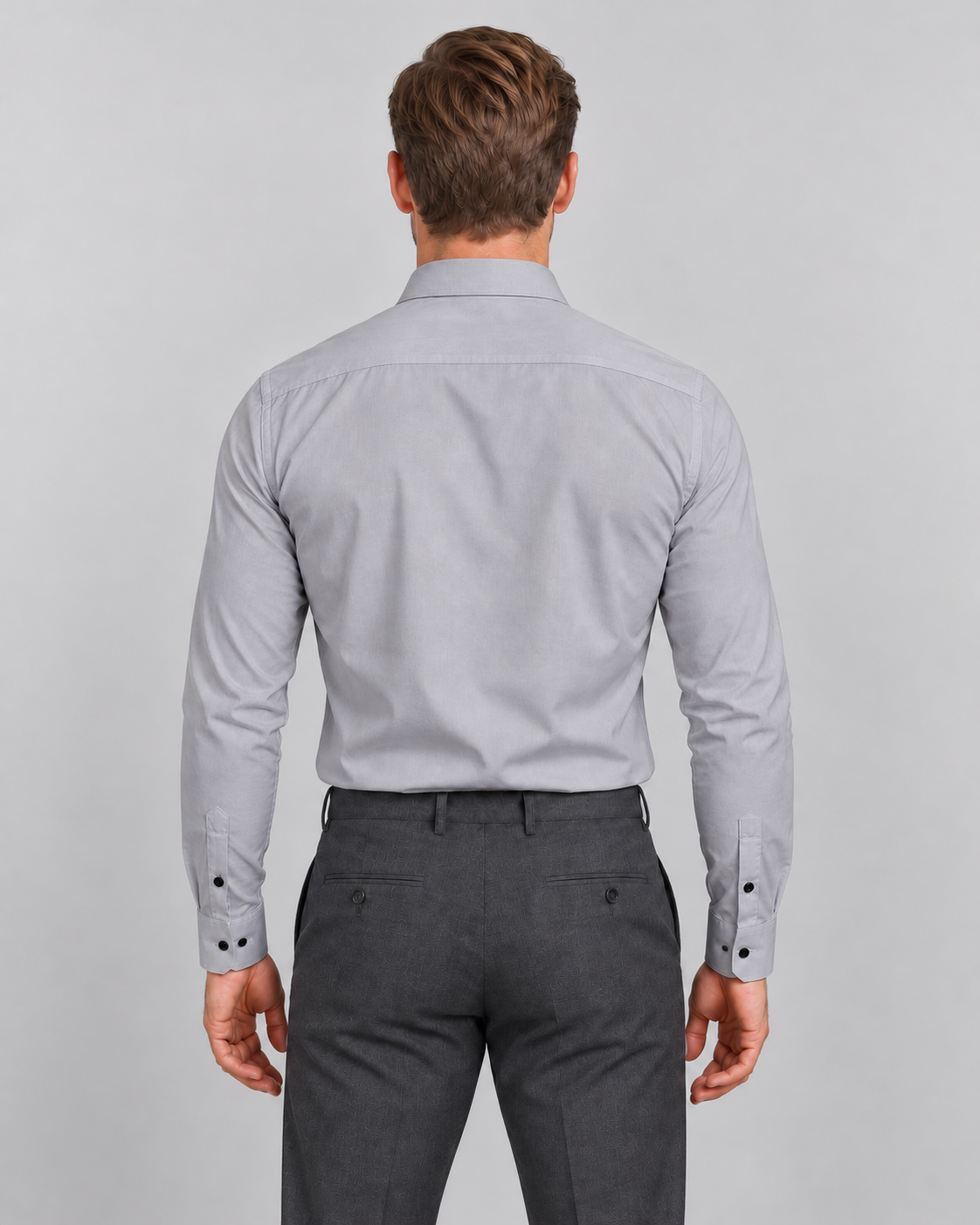 Men’s Shirts – Wrinkle-Resistant Slim Fit with Point Collar