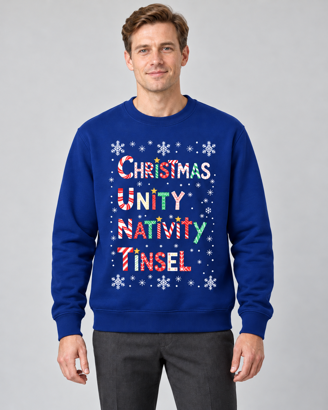 Men’s Christmas Jumper With Funny Festive Slogan