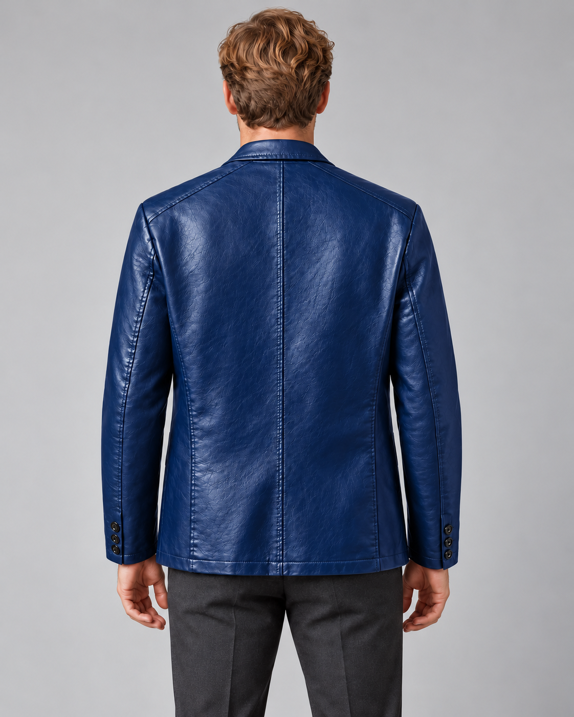 Men’s Jacket In Leather With Lapels