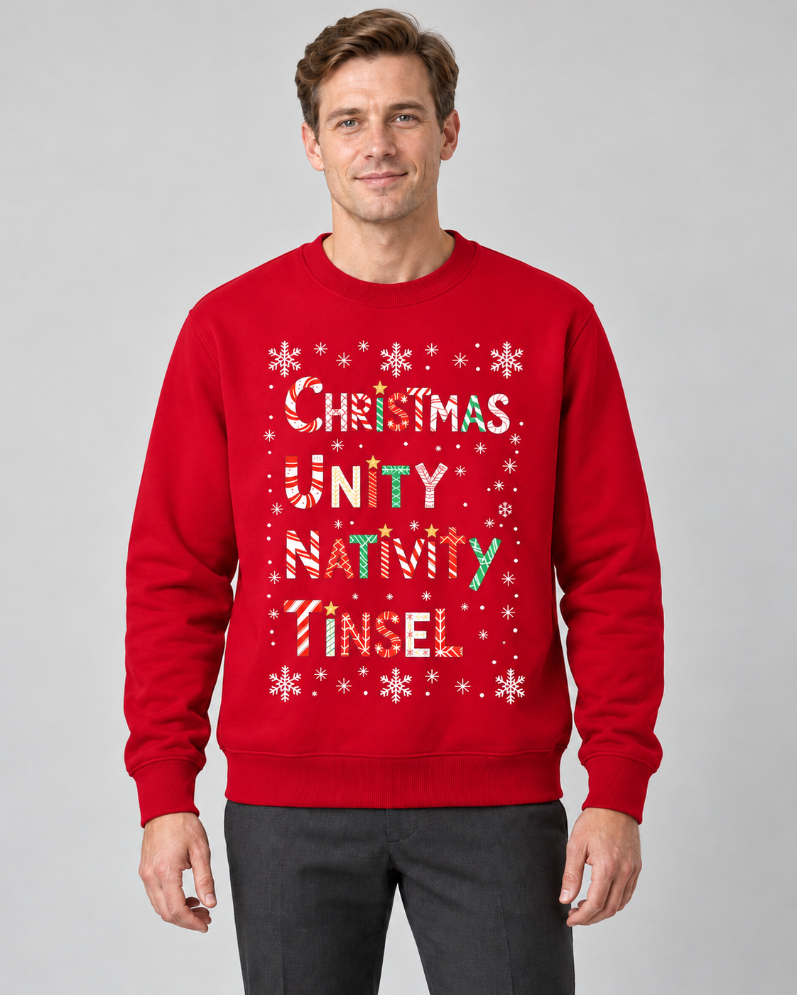 Men’s Christmas Jumper With Funny Festive Slogan