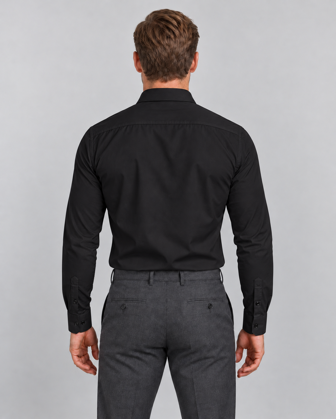 Men’s Shirts – Wrinkle-Resistant Slim Fit with Point Collar