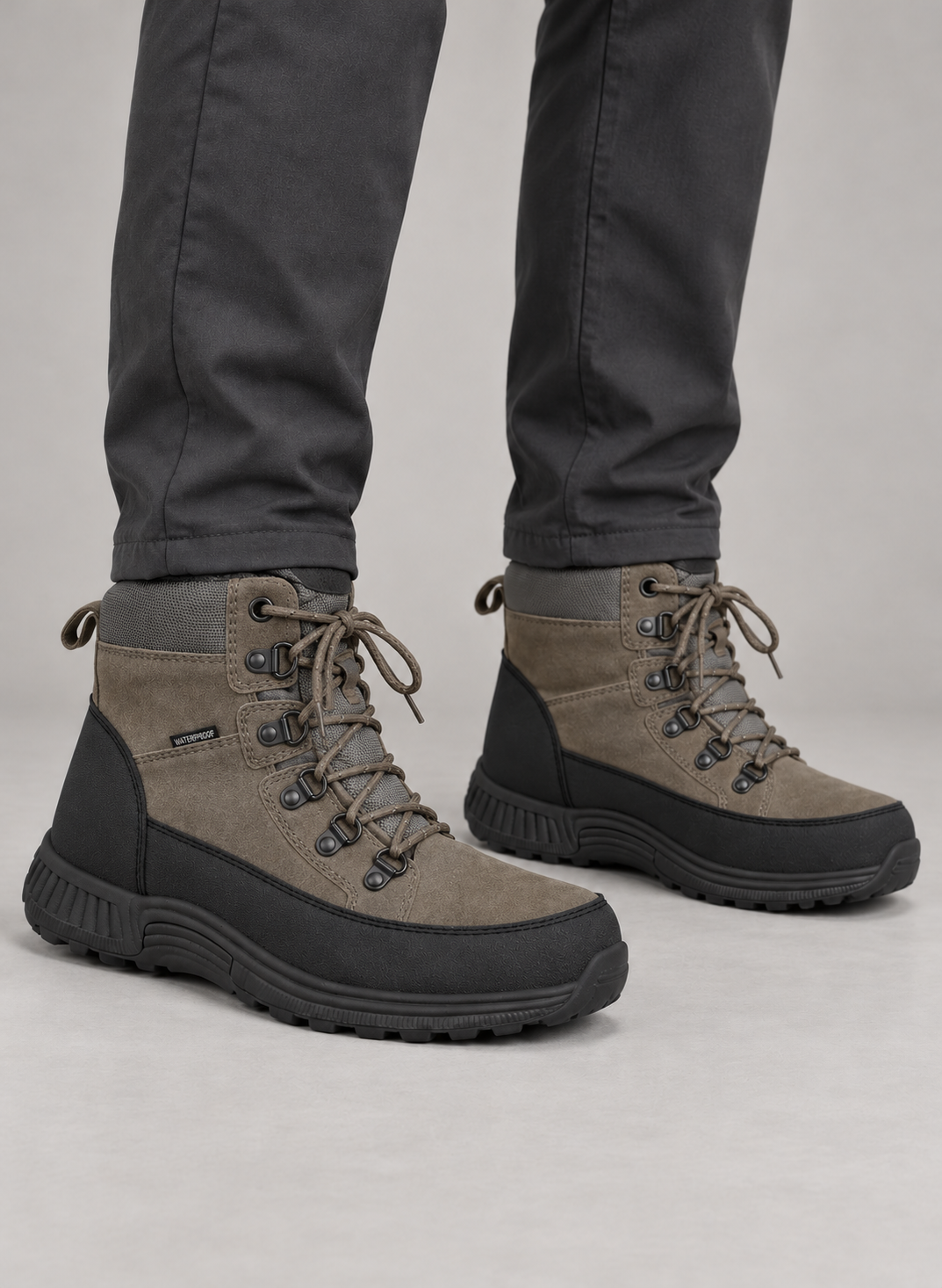 Men’s Boots With Waterproof Suede Uppers