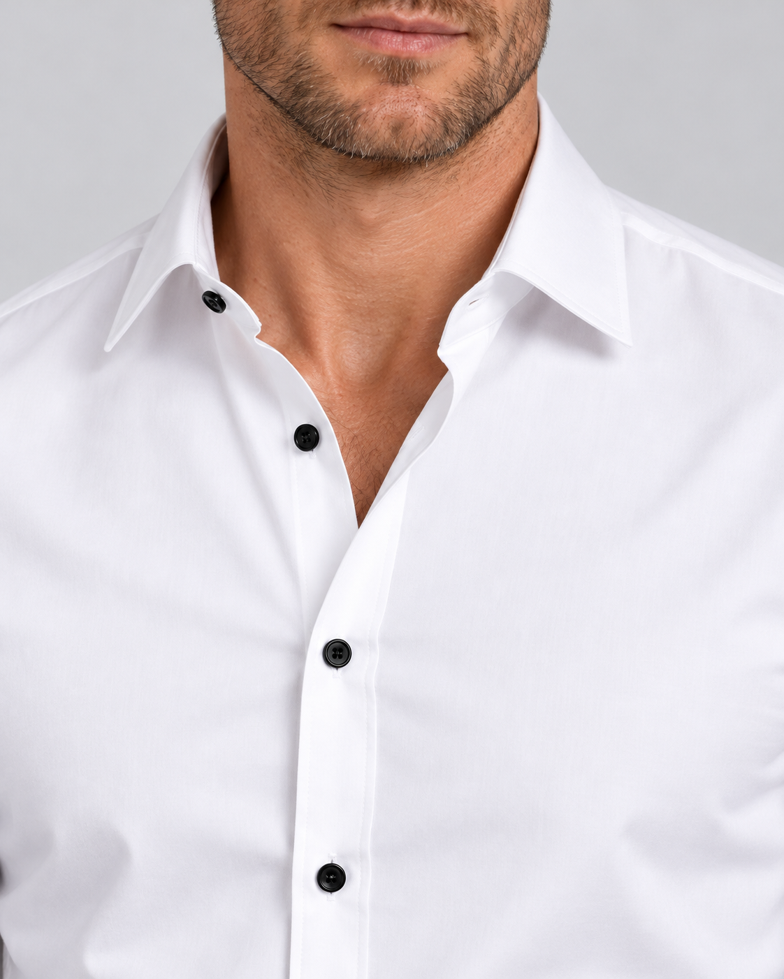 Men’s Shirts – Wrinkle-Resistant Slim Fit with Point Collar