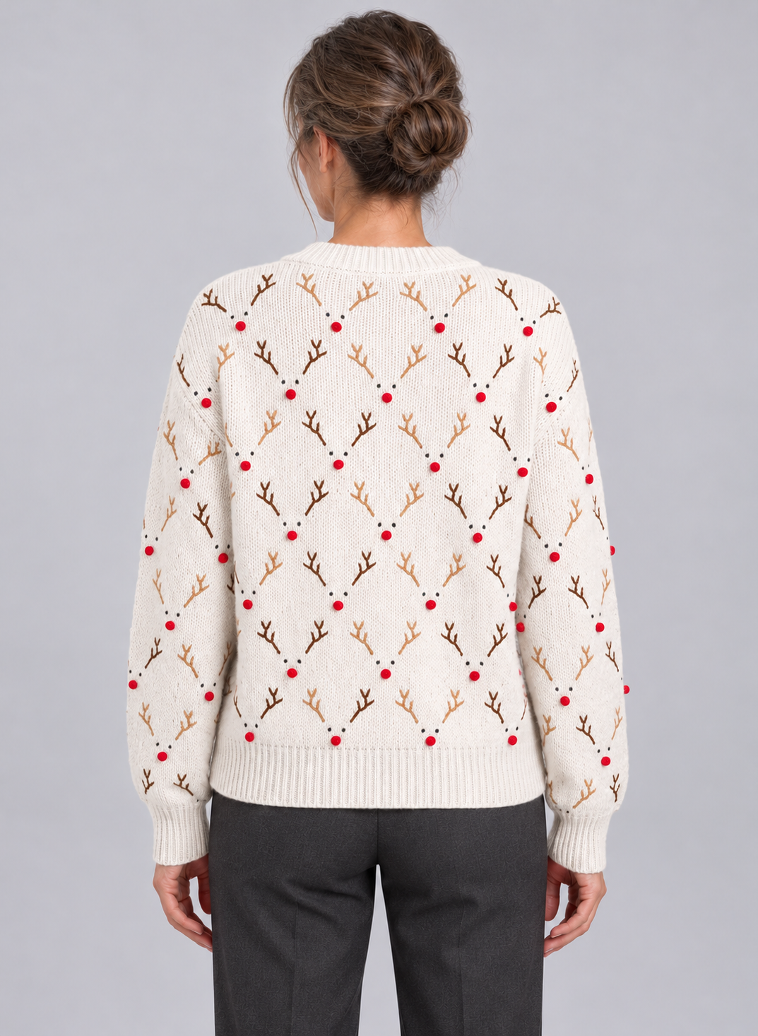 Women’s Christmas Jumper With Reindeer Knit