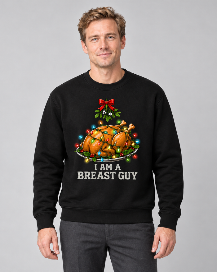 Men’s Christmas Jumper With Funny Turkey Graphic