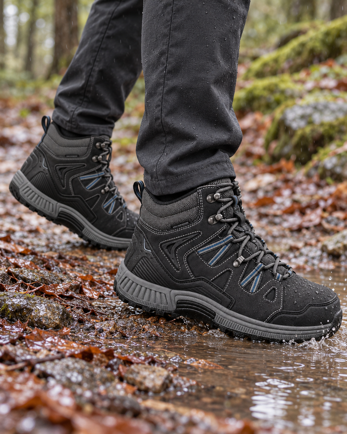 Men’s Walking Boots With Waterproof Leather Uppers