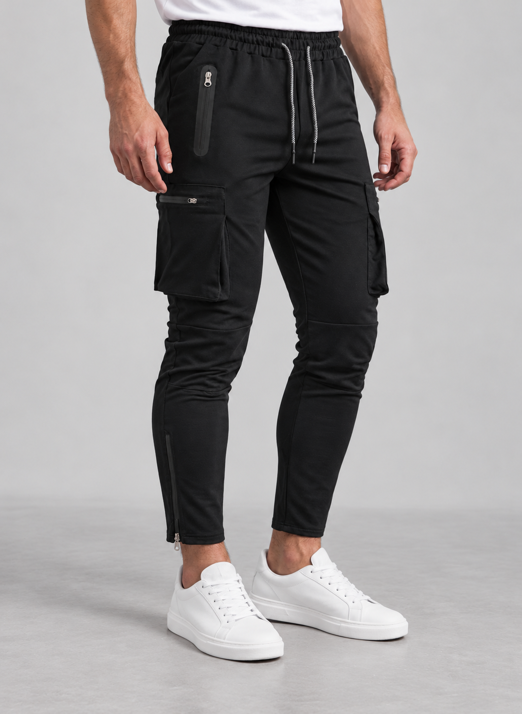 Men’s Cargo Trousers With Zipped Ankles
