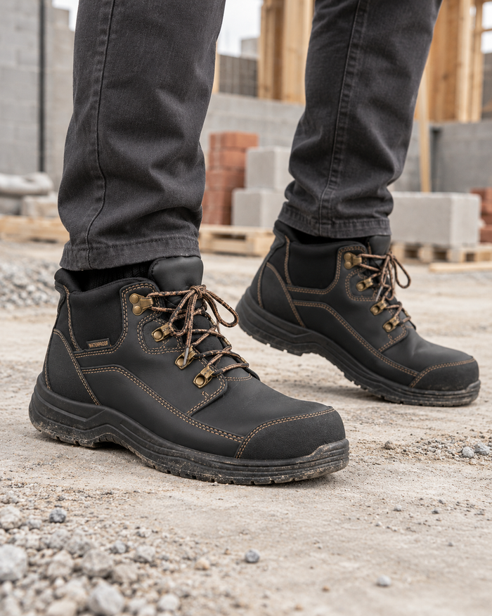 Men’s Work Boots With Hands Free Entry
