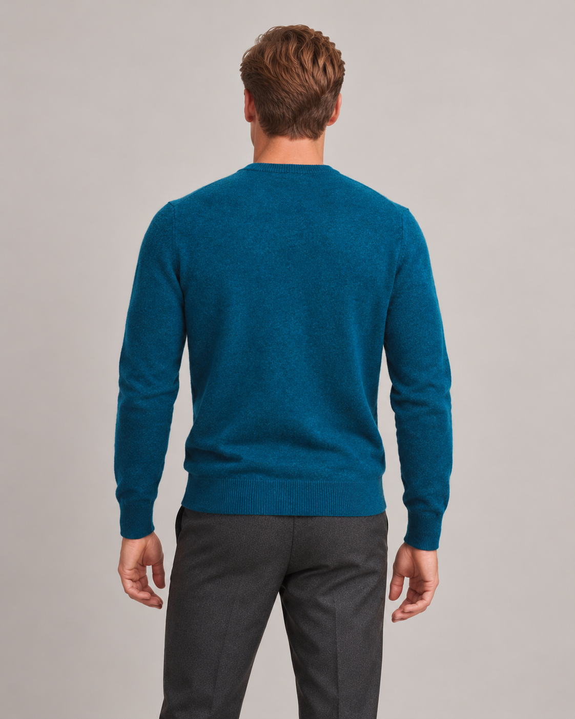 Men’s Jumper In Cashmere With Crew Neck